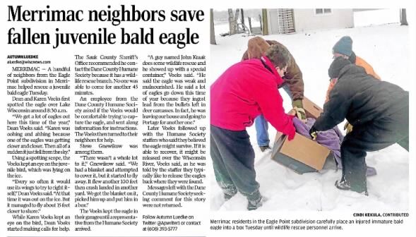 Clipping from Baraboo News Republic